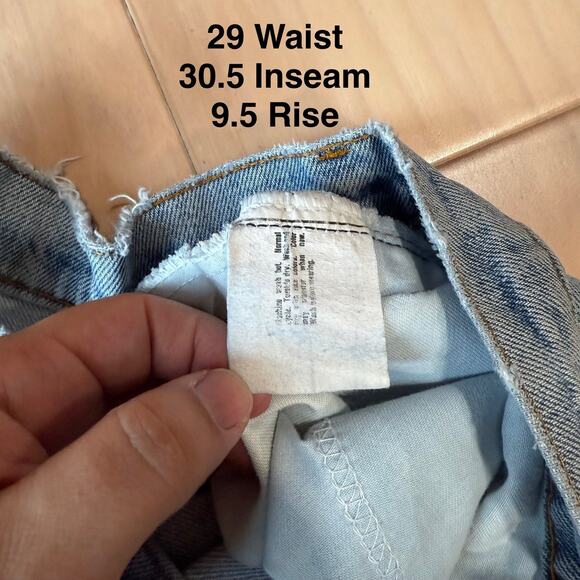 Vintage Levis 517 Jeans 29 Blue Orange Tab 80s Denim Made in USA Boot Cut 0217 - Picture 6 of 11